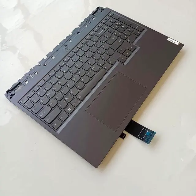 Alt view image 3 of 7 - Replacement Laptop Upper Case Palmrest RGB Keyboard Touchpad Assembly Part for Lenovo Legion 5 Pro 16ARH7 SG AMD 5CB1H71212 5CB1H71276 5CB1H70903 5CB1H71040 Gray