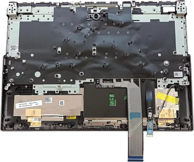 Alt view image 2 of 7 - Replacement Laptop Upper Case Palmrest RGB Keyboard Touchpad Assembly Part for Lenovo Legion 5 Pro 16ARH7 SG AMD 5CB1H71212 5CB1H71276 5CB1H70903 5CB1H71040 Gray