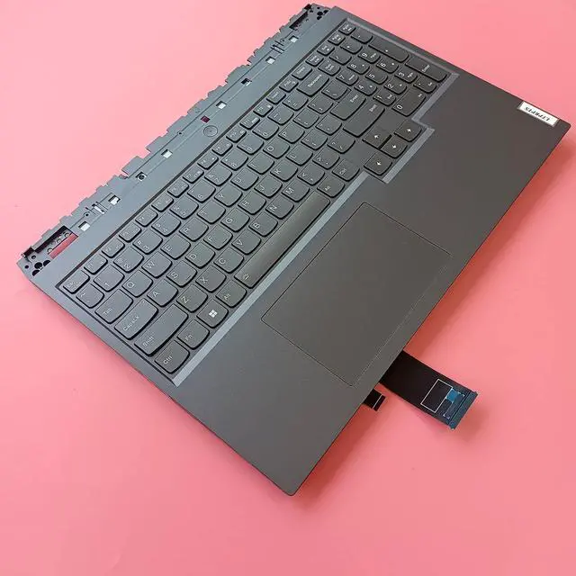 Alt view image 5 of 7 - Replacement Laptop Upper Case Palmrest RGB Keyboard Touchpad Assembly Part for Lenovo Legion 5 Pro 16ARH7 SG AMD 5CB1H71212 5CB1H71276 5CB1H70903 5CB1H71040 Gray