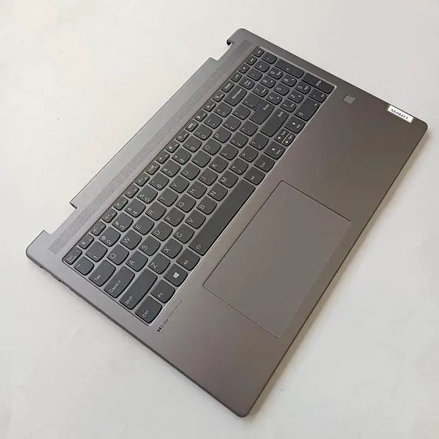 Alt view image 3 of 7 - Replacement Laptop Upper Case Palmrest Backlit Keyboard Touchpad Assembly Part for Lenovo Yoga 7 16IAH7 5CB1J03930 AM2E5000P10 Arctic Grey