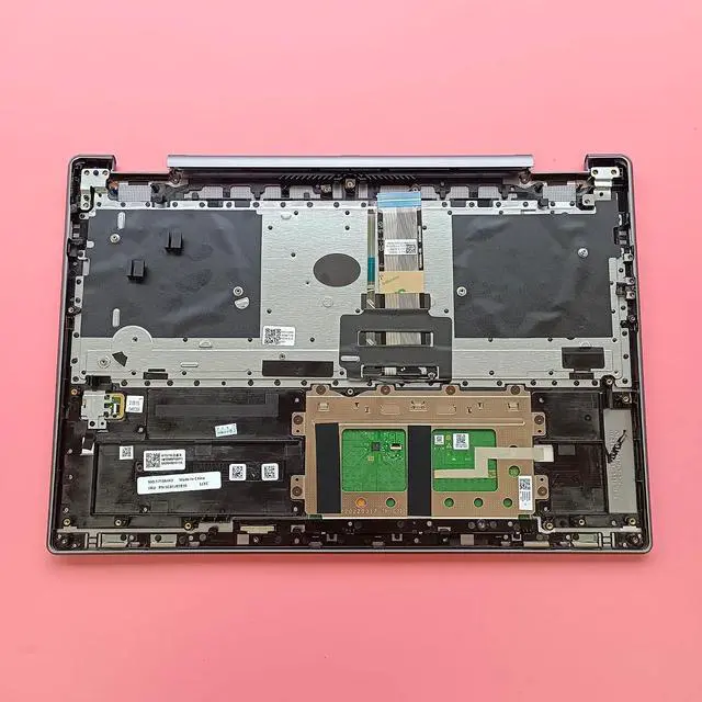 Alt view image 6 of 7 - Replacement Laptop Upper Case Palmrest Backlit Keyboard Touchpad Assembly Part for Lenovo Yoga 7 16IAH7 5CB1J03930 AM2E5000P10 Arctic Grey