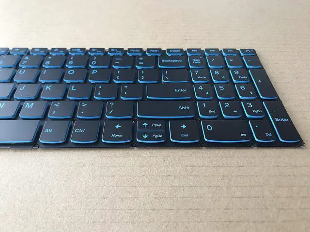 Alt view image 3 of 3 - Original New for Lenovo Ideapad L340 Gaming Laptop 15.6 Inch 81LK00HDUS Keyboard US Backlit Blue Font