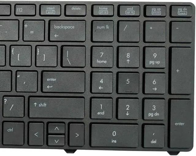 Alt view image 2 of 3 - ANROI OEM US Laptop Keyboard for HP EliteBook 8760w 8770w - 701454-171 NSK-HXFPV with Pointing Stick - Black Replacement Keyboard Accessories