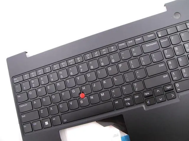 Alt view image 3 of 3 - Bayjebu Parts for Lenovo ThinkPad E16 Gen 1 Palmrest Keyboard Bezel US-English Backlit Black 5M11H94852