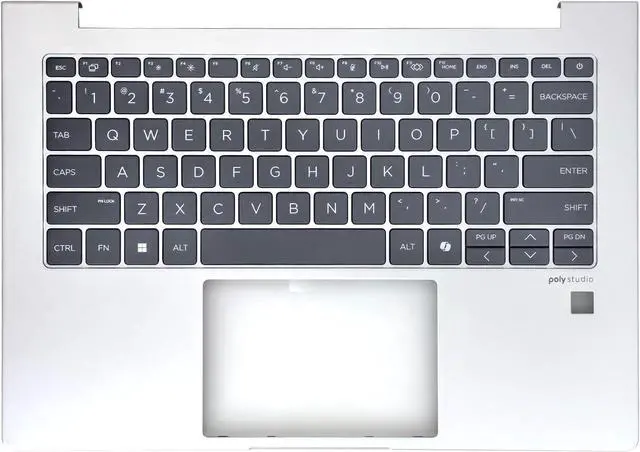 Main image of Replacement Upper Case Palmrest for HP Elitebook 645 G11 Series Laptop with US Layout Keyboard Top Cover N98720-001