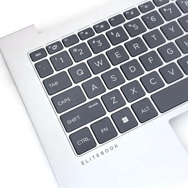 Alt view image 3 of 5 - Replacement Upper Case Palmrest for HP Elitebook 645 G11 Series Laptop with US Layout Keyboard Top Cover N98720-001