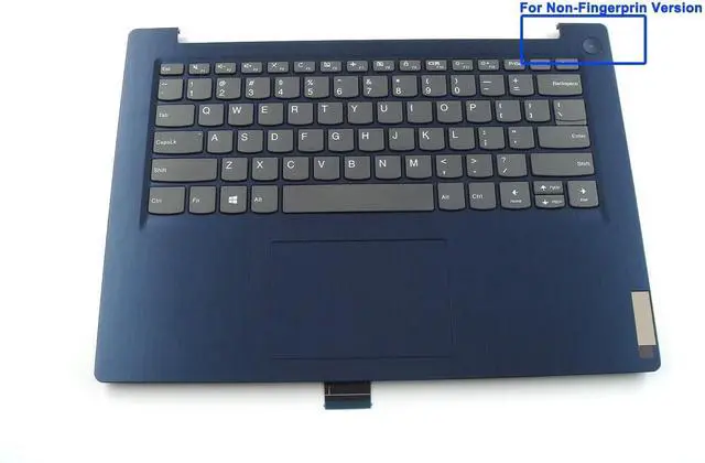 Alt view image 2 of 4 - Parts for Lenovo ideapad 3-14ADA05 3-14ARE05 14.0 inch Palmrest Keyboard Bezel US Blue Non-Fingerprint 5CB0X56644