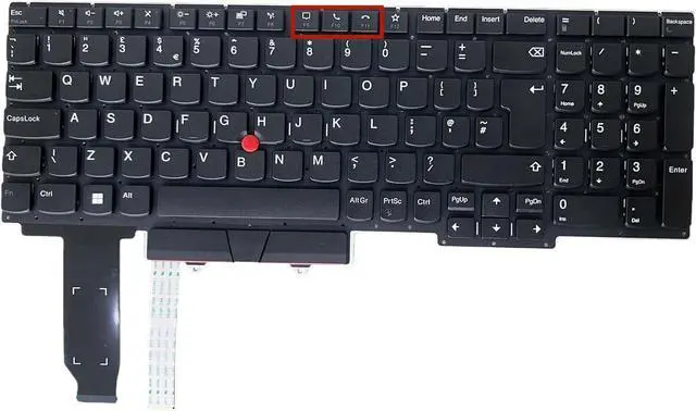 Main image of US Keyboard Replacement for Lenovo Thinkpad E15 Gen2 E15 Gen3 E15 Gen4 -with Pointer/Backlit