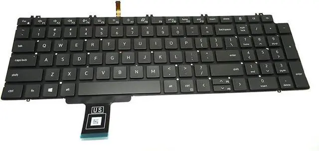Main image of New for Precision 7550 7750 7560 7760 US English Backlit Keyboard Black 08XY7G 8XY7G 0713DM 713DM Laptop