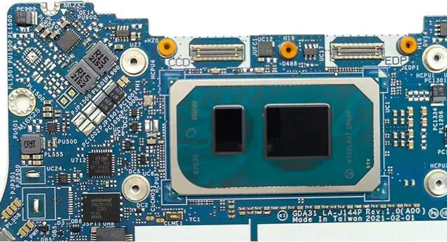Alt view image 3 of 5 - Replacement Laptop Motherboard System Board CPU Mainboard for Dell XPS 13 9310 with I3-11145G4 8GB GDA31 LA-J144P 0VVW8W VVW8W CN-0VVW8W Test OK, Blue