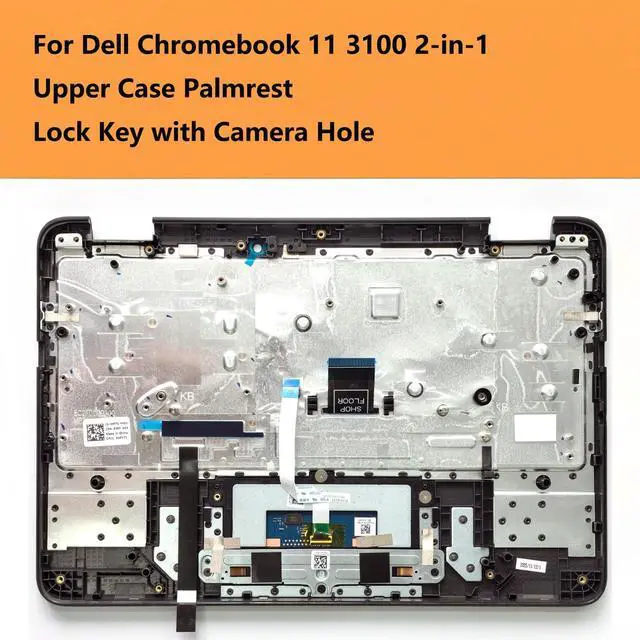 Alt view image 2 of 6 - WFYT5 Replacement Upper Case Palmrest for Dell Chromebook 11 3100 2-in-1