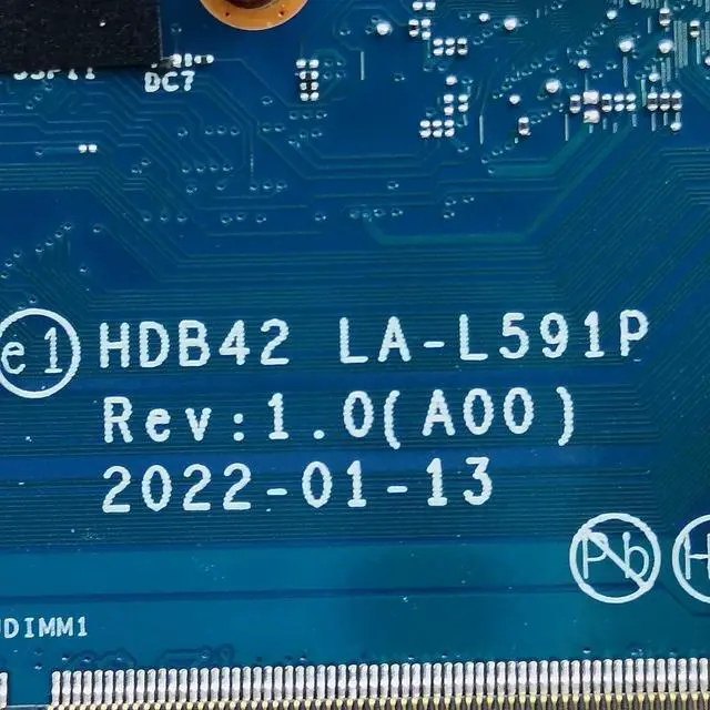 Alt view image 6 of 7 - Replacement for Dell Latitude 5430 Motherboard HDB42 LA-L591P i3-1215U Processor 010F01 10F01