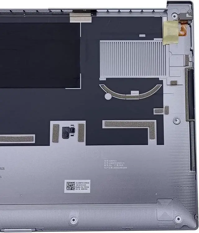 Alt view image 3 of 7 - 09RFWJ 9RFWJ AM37F000313 Replacement for Dell Precison 5550 5560 5570 Laptop Lower Base Bottom Case Cover Assembly Part