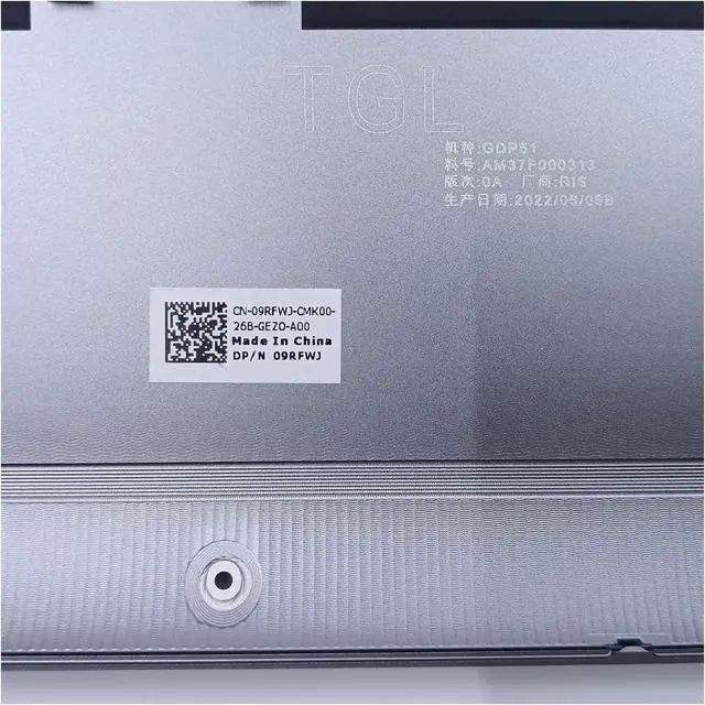 Alt view image 6 of 7 - 09RFWJ 9RFWJ AM37F000313 Replacement for Dell Precison 5550 5560 5570 Laptop Lower Base Bottom Case Cover Assembly Part