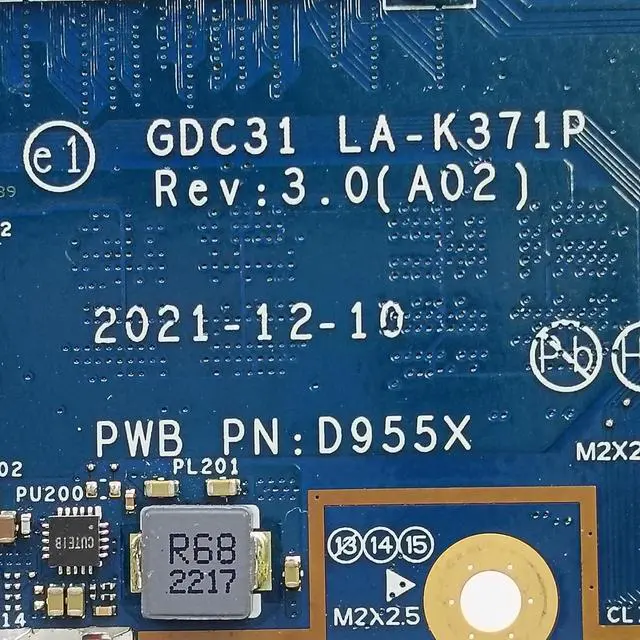 Alt view image 6 of 7 - Replacement for Dell Latitude 7320 Motherboard GDC31 LA-K371P Mainboard I5-1145G7 Processor 16GB RAM 0YWWRP YWWRP