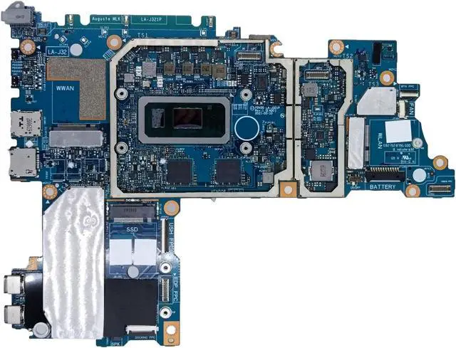 Alt view image 3 of 7 - Replacement for Dell Latitude 7210 2-in-1 Motherboard FDV20 LA-J321P Mainboard i7-10610U Processor 16GB RAM 09XR7X 9XR7X