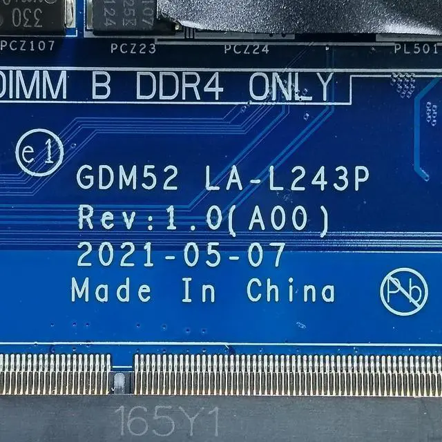 Alt view image 6 of 7 - Replacement for Dell Vostro 3510 Motherboard GDM52 LA-L243P Mainboard i5-1035G1 Processor 0R6R3H R6R3H