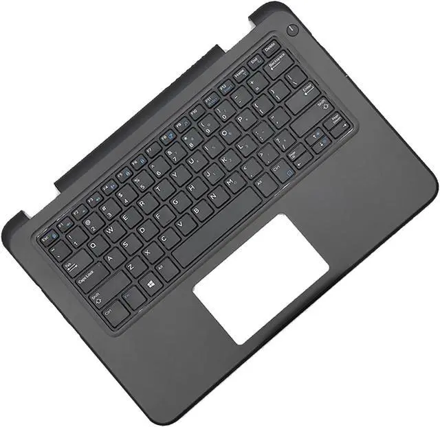 Alt view image 6 of 7 - RW6CT 0RW6CT Replacement for Dell Latitude 3300 Laptop Upper Top Cover Case Palmrest Not-Backlit US Keyboard Assembly Part