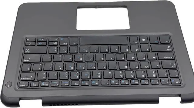 Alt view image 7 of 7 - RW6CT 0RW6CT Replacement for Dell Latitude 3300 Laptop Upper Top Cover Case Palmrest Not-Backlit US Keyboard Assembly Part
