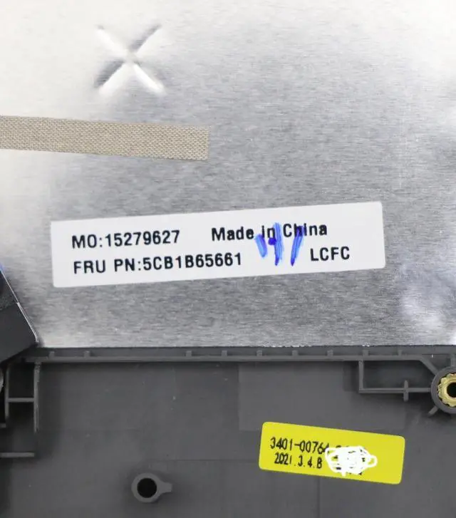 Alt view image 3 of 3 - New for Ideapad 3-15ITL6 Upper Case Palmrest C Shell with US English Keyboard Touchpad Fingerprint Non_Backlight Arctic Grey 5CB1B65661 Laptop