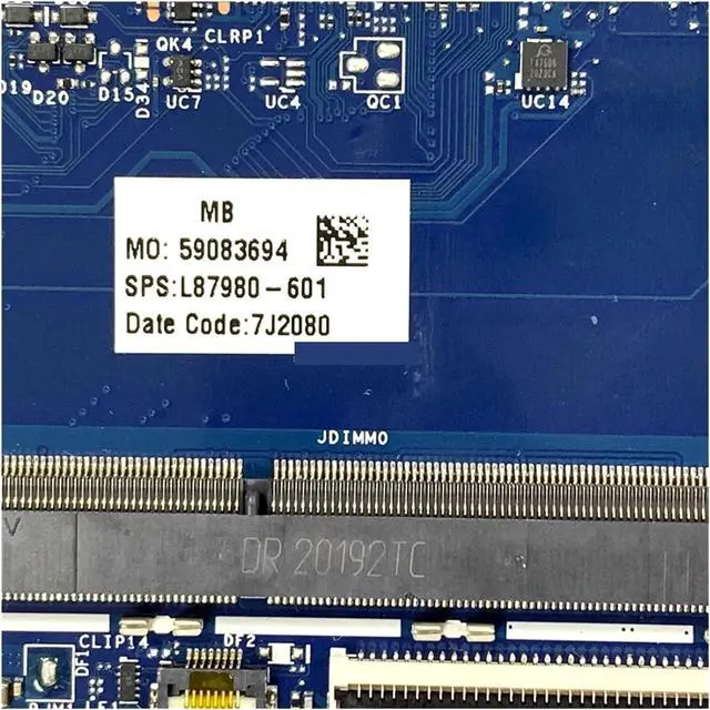 Alt view image 4 of 6 - 17-CG TPN-C146 Laptop Motherboard L99257-601 L99257-001 L87980-601 GPI70 LA-J501P MX330 4G GPU SRG0N I7-1065G7