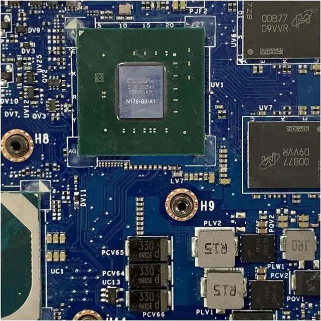 Alt view image 6 of 6 - 17-CG TPN-C146 Laptop Motherboard L99257-601 L99257-001 L87980-601 GPI70 LA-J501P MX330 4G GPU SRG0N I7-1065G7