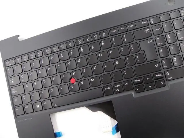 Alt view image 3 of 3 - Bayjebu Parts for Lenovo ThinkPad E16 Gen 1 Palmrest Keyboard Bezel Latin Spainsh Backlit 5M11J05777