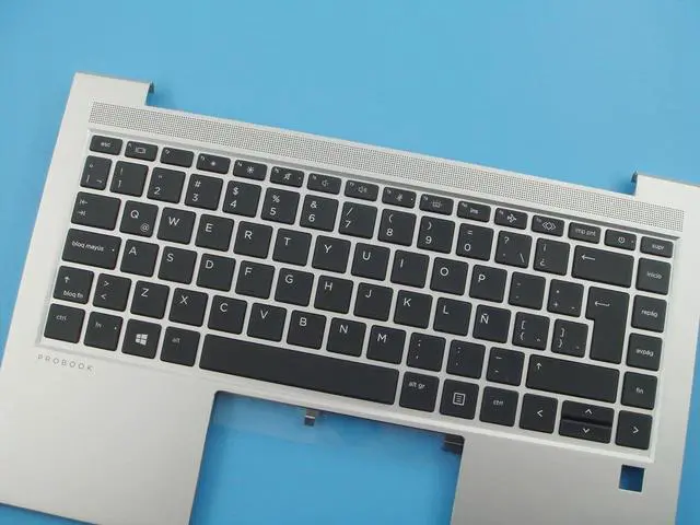 Alt view image 3 of 3 - Bayjebu Parts for HP Probook 440 445 G10 14" Palmrest Keyboard Bezel Latin-Spanish Backlit N42405-161