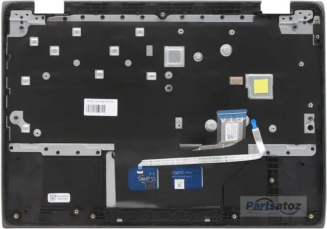 Alt view image 2 of 6 - Laptop Palmrest Upper Case Top Cover with Non_Backlight US Keyboard Touchpad Assembly Replacement for Lenovo 100e Chromebook 2nd Gen MTK 2 82Q3 5CB1E21835
