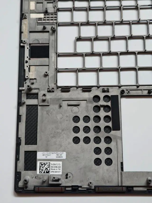 Alt view image 6 of 7 - Replacement for Dell XPS 17 9700 Laptop Upper Case Palmrest Assembly Part 08N1WT 8N1WT Black