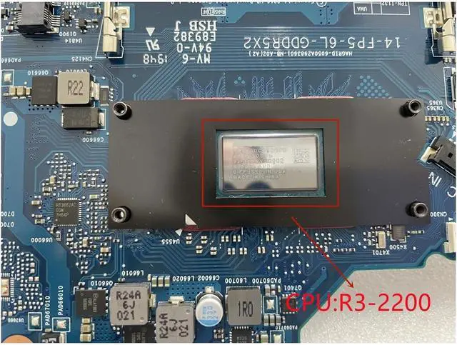 Alt view image 3 of 4 - 14-CM Motherboard 14-FP5-6L-GDDR5X2 for 14T-CM Laptop 245 G7 R3-2200