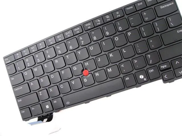Alt view image 3 of 3 - Parts for Lenovo ThinkPad L14 Gen 5 Keyboard US-English Backlit Black 5N21M38521