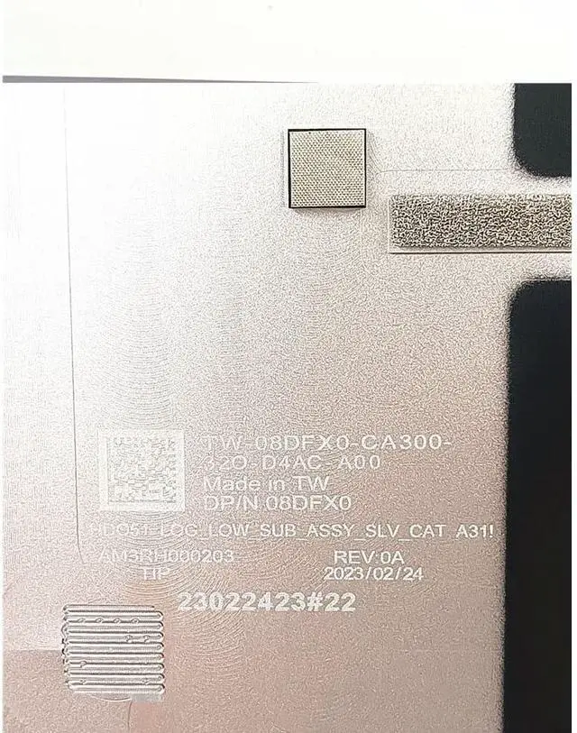 Alt view image 3 of 3 - New for XPS 15 9520 9530 Bottom D Cover Lower Case Back Shell 08DFX0 8DFX0
