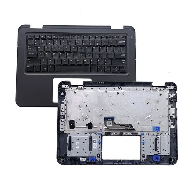 Alt view image 4 of 7 - RW6CT 0RW6CT Replacement for Dell Latitude 3300 Laptop Upper Top Cover Case Palmrest Not-Backlit US Keyboard Assembly Part