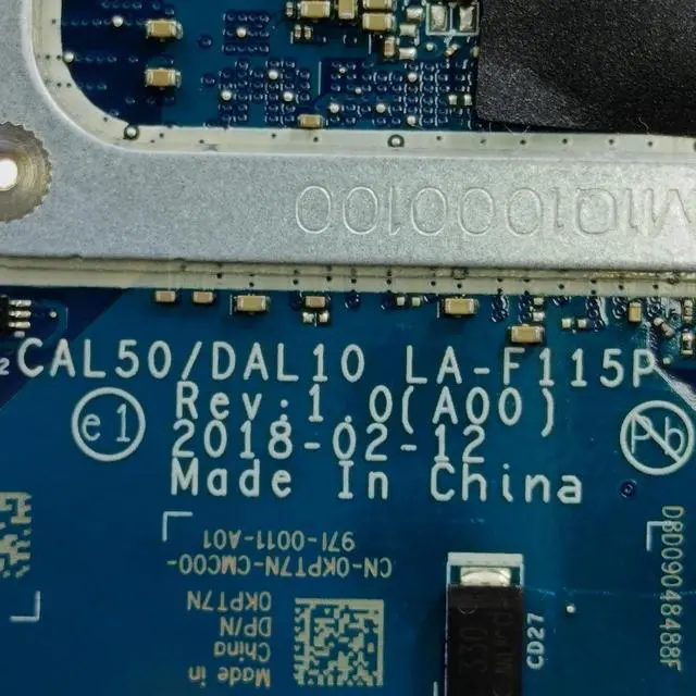 Alt view image 6 of 7 - Replacement for Dell Inspiron 5570 Motherboard CAL50 DAL10 LA-F115P Mainboard i7-7500U Processor Radeon 530 4GB 0KPT7N KPT7N