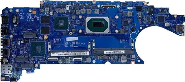 Alt view image 3 of 7 - Replacement for Dell Latitude 5401 Motherboard EDC42-LA-H172P Mainboard i7-9850H Processor MX150 2GB 0YNYFF YNYFF