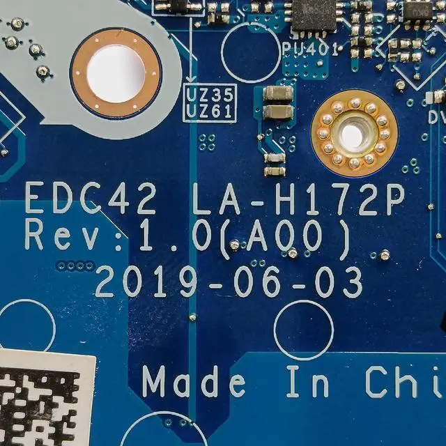 Alt view image 6 of 7 - Replacement for Dell Latitude 5401 Motherboard EDC42-LA-H172P Mainboard i7-9850H Processor MX150 2GB 0YNYFF YNYFF