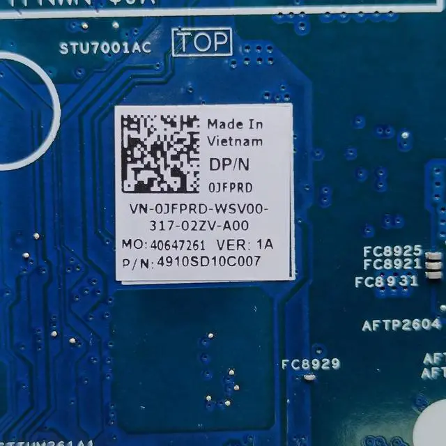 Alt view image 5 of 7 - Replacement for Dell Inspiron 16 5635 Motherboard Quake N14_N16 AMD BCL-R223095-1 System Board Ryzen 5 7530U Processor 16GB RAM 0JFPRD JFPRD
