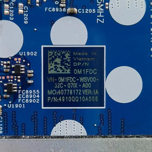 Alt view image 5 of 7 - Replacement for Dell Latitude 3520 Motherboard 213276-1 Cyborg L14 TGL New Load SW System Board i7-1165G7 Processor 0M1FDC M1FDC