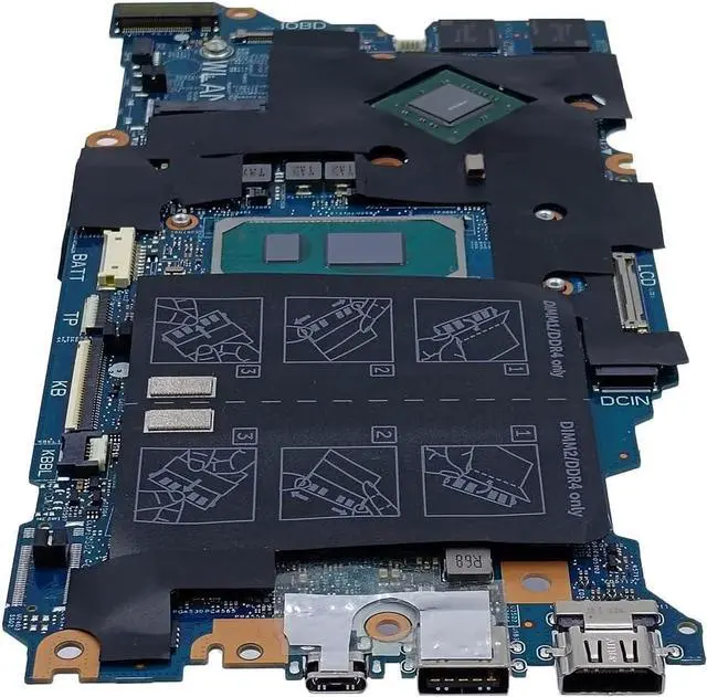 Alt view image 4 of 7 - Replacement for Dell Inspiron 14 5410 2-in-1 Motherboard 203071-1 Watchmen N14 TGL System Board i5-1135G7 Processor MX350 2GB 0V90F8 V90F8