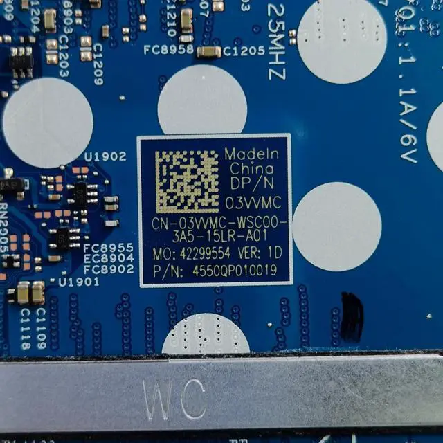 Alt view image 5 of 7 - Replacement for Dell Latitude 3420 Motherboard 213047-1 Cybory-L15 TGL New PD System Board i5-1135G7 Processor 03VVMC 3VVMC