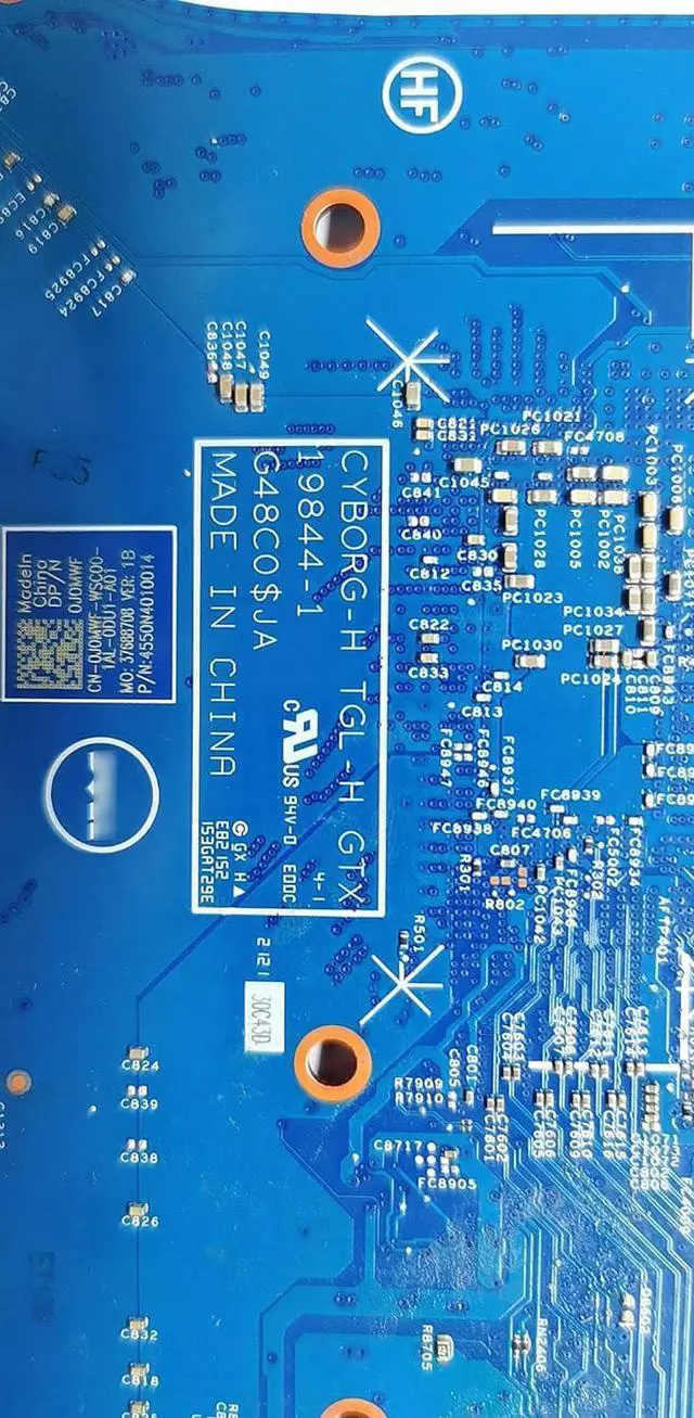 Alt view image 5 of 7 - LTPRPTS Replacement Laptop Motherboard System Board CPU Mainboard for Dell Inspiron 16 7610 SRKT3 i7-11800H RTX 3050 203060-1 0J0MWF J0MWF CN-0J0MWF Test OK