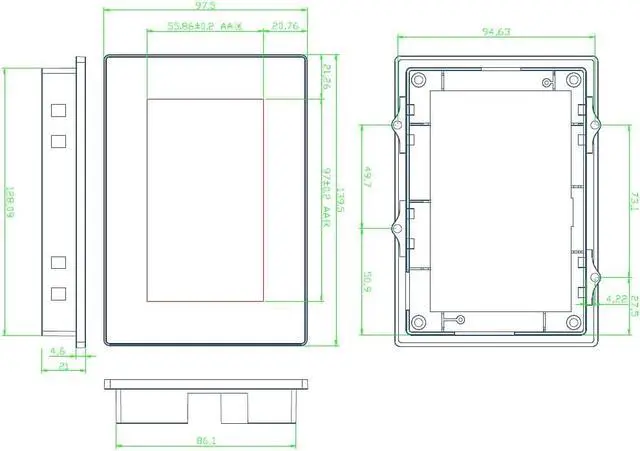 Alt view image 5 of 7 - Nextion Intelligent 4.3" Display NX4827P043-011C-Y + Alligator Clip Wire