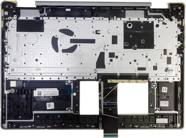 Alt view image 2 of 7 - New Replacement for Lenovo Yoga 7 16ARP8 83BS / 7 16IRL8 82YN / 7i 16 Gen 8 2-in-1 Laptop Palmrest Upper Case Backlit Keyboard Fingerprint Reader Hole Assembly Part 5CB1L31922 5CB1L31865 Arctic Grey
