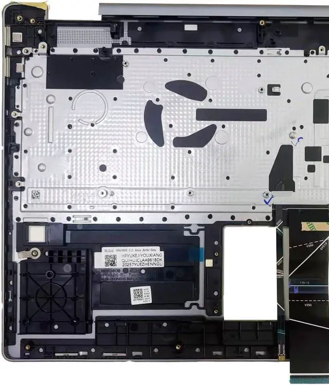 Alt view image 7 of 7 - New Replacement for Lenovo Yoga 7 16ARP8 83BS / 7 16IRL8 82YN / 7i 16 Gen 8 2-in-1 Laptop Palmrest Upper Case Backlit Keyboard Fingerprint Reader Hole Assembly Part 5CB1L31922 5CB1L31865 Arctic Grey