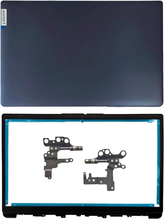 Main image of 5CB1R29778, 5B30S19034 Replacement LCD Back Cover with Front Bezel and Hinges for Lenovo IdeaPad 1-15ADA7, 1 15AMN7 Series, Blue Plastic Top Lid