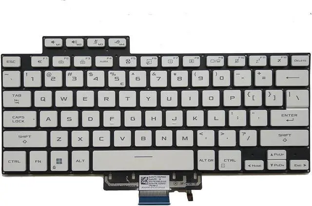 Alt view image 3 of 6 - US Backlit Laptop Replacement Keyboard for ASUS ROG 15 G15 GA503 A503Q GA503QR GA503QS GA503QM 16 G16 GU603 GU603HM 2021 Keyboard White Color