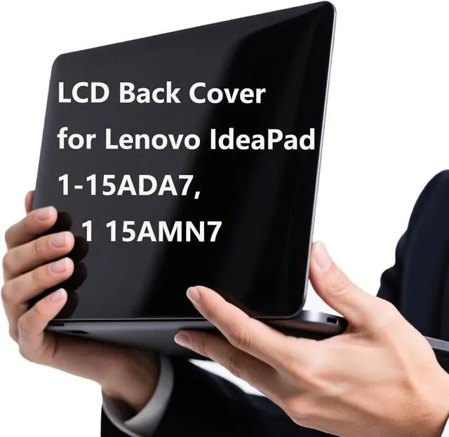 Alt view image 6 of 6 - 5CB1R29778, 5B30S19034 Replacement LCD Back Cover with Front Bezel and Hinges for Lenovo IdeaPad 1-15ADA7, 1 15AMN7 Series, Blue Plastic Top Lid
