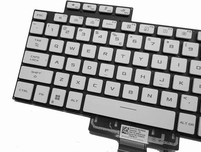 Alt view image 4 of 6 - US Backlit Laptop Replacement Keyboard for ASUS ROG 15 G15 GA503 A503Q GA503QR GA503QS GA503QM 16 G16 GU603 GU603HM 2021 Keyboard White Color