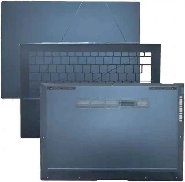 Alt view image 2 of 6 - TT Fit for Asus Zenbook 14 UX3402 UX3402Z LCD Back Cover/Upper Case Palmrest/Bottom(Blue Bottom case)